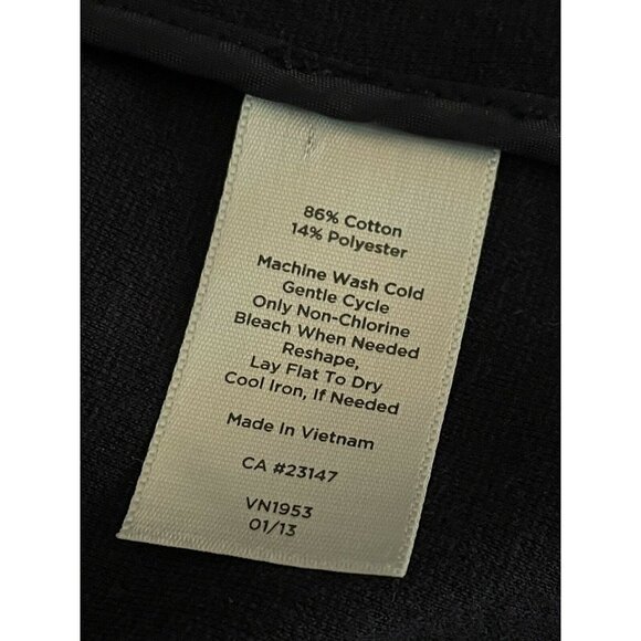 Talbots Petites Navy Blue Knit Blazer Polka Dot P - Picture 5 of 5